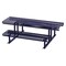 Thomas Steele Rectangle Picnic Table, Blue, Steel, 6 Seats, 77-1/2 in L, 30 in H Overall Slat CRTP-8HCS-FS-MBL - alternate 1