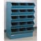 Stackbin Sectional Stacking Bin, 37 in W x 20.5 in D x 50.375 in H, 15 Compartments, Blue, High Gloss Steel 3-415SSB - alternate 1