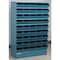 Stackbin Sectional Stacking Bin, 37 in W x 15.5 in D x 55.5 in H, 45 Compartments, Blue, High Gloss Steel 3-245SSB - alternate 1