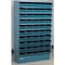 Stackbin Sectional Stacking Bin, 37 in W x 15.5 in D x 61 in H, 50 Compartments, Blue, High Gloss Steel 3-250SSB - alternate 1