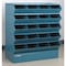 Stackbin Sectional Stacking Bin, 37 in W x 18.75 in D x 40-5/8 in H, 20 Compartments, Blue, High Gloss Steel 3-320SSB - alternate 1
