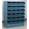 Stackbin Sectional Stacking Bin, 37 in W x 18.75 in D x 47.5 in H, 24 Compartments, Blue, High Gloss Steel 3-324SSB - alternate 1
