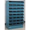 Stackbin Sectional Stacking Bin, 37 in W x 18.75 in D x 61.25 in H, 32 Compartments, Blue, High Gloss Steel 3-332SSB - alternate 1