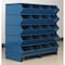 Stackbin Pallet Sectional Stacking Bin, 37 in W x 18.75 in D x 37.125 in H, 20 Compartments, Blue, Steel 3-320SSPB - alternate 1