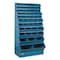 Stackbin Sectional Stacking Bin, 37 in W x 24 in D x 76 in H, 59 Compartments, Blue, High Gloss Steel 3-5059SSB - alternate 1