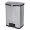 Rubbermaid Commercial Slim Jim Step-On 24 gal Rectangular Step-On Can, Black, Foot Pedal, Stainless Steel, 16 1/4 in 1901999 - alternate 1