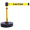 Banner Stakes Barrier Post with Belt, Yellow, 15 ft Length, 22 in to 42 in Adjustable Post Height, Caution PL4083 - alternate 4