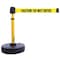Banner Stakes Barrier Post with Belt, Yellow, 15 ft Length, 22 in to 42 in Adjustable Post Height PL4085 - alternate 1