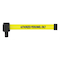 Banner Stakes Retractable Belt Barrier, Yellow, 15 ft Length, Authorized Personnel Only PL4109 - alternate 3