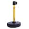 Banner Stakes Belt Barrier System, Yellow, 15 ft Length, 22 in to 42 in Adjustable Post Height, Caution PL4082 - alternate 3