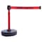 Banner Stakes Barrier Post with Belt, Red, 15 ft Length, 22 in to 42 in Adjustable Post Height, Danger Keep Out PL4094 - alternate 1