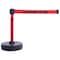 Banner Stakes Barrier Post with Belt, Red, 15 ft Length, 22 in to 42 in Adjustable Post Height PL4095 - alternate 1