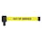 Banner Stakes Retractable Belt Barrier, Yellow, 15 ft Length, Out of Service PL4111 - alternate 2