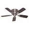 Hunter Decorative Ceiling Fan, 42 in Blade Dia, 5 Blades, 3 Speeds, 120V AC, Pewter 51060 - alternate 1