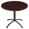 Iland Round iLandâ„¢ Table, Mahogany /Charcoal base - 36" Round x 29"H, 36" W, 36" L, 29" H, Mahogany 69718 - alternate 1