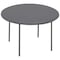 Iceberg IndestrucTable Classic Folding Table, Charcoal Top and Frame, 60 in Dia x 29 in H 65267 - alternate 1