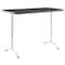Iceberg ARC Adjustable Table, Granite Thermal Fused Melamine Top, Silver Steel Frame, 30 in D x 60 in W 69317 - alternate 1
