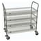 Metro Wire Basket Cart, Chrome, 39in.H x 36in.L H3C-2,CC9744A-4,2,4LD-4 - alternate 2