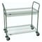 Metro Utility Cart with Deep & Shallow Lipped Wire Shelves, Steel, 375 lb Load Capacity, 2 Shelves HC3-2,1836NC-1,CC9744A-1,4LD - alternate 2