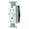 Hubbell Wiring Device-Kellems GFCI Receptacle, 15A, 125VAC, 5-15R, White GFR15W - alternate 1