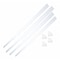 Mirredge Mirror Installation Kit, 48 in L, 1 1/2 in W, 1/8 in H, White Acrylic 34400 - alternate 1