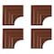 Mirredge Corner Plates, 3 in L, 3 in W, 1/4 in H, Wood Grain 63514 - alternate 1