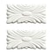 Mirredge Seam Plates, 3 in L, 1 1/2 in W, 1/4 in H, Dove White 88502 - alternate 1