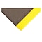 Notrax Antifatigue Mat, 8 ft. L x 2 ft. W, 3/8" Thickness, Closed Cell PVC Foam, Pebble, Black/Yellow 415S0028BY - alternate 1