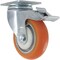 Zoro Select Swivel Plate Caster, Polyurethane, 400 lb. CDP-G-85 - alternate 1
