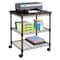 Safco Machine Stand, Black, 24in.W, 20in.D, 27in.H 5207BL - alternate 1