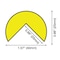 Knuffi Corner Guard, Rounded, Fluorescent Bk/Yl 60-6702-4 - alternate 2