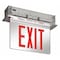 Lithonia Lighting Exit Sign, Silver, 2 Face(s), LED, Recessed Mount, Nickel Cadmium EDGR 2 GMR EL - alternate 3