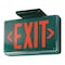 Lithonia Lighting Exit Sign, Black, 2 Face(s), LED, Universal Mount, Not Battery Powered LV S 2 R 120/277 UM 4X - alternate 1