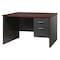 Hirsh Office Desk, Right Hand Pedestal, 48"W x 30"D, Char/Mahogany 20540 - alternate 1