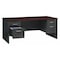 Hirsh Office Desk, Double Pedestal, 72"W x 36"D, Charcoal/Mahogany 20532 - alternate 3