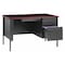 Hirsh Office Desk, Right Hand Pedestal, 48"W x 30"D, Char/Mahogany 20438 - alternate 2