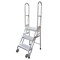 Cotterman 50 in H Steel Folding Rolling Ladder, 2 Steps, 350 lb Load Capacity SAS2A3E10B8C1P6 - alternate 1