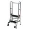 Cotterman 50 in H Aluminum Folding Rolling Ladder, 2 Steps, 350 lb Load Capacity SASA2A2E10C50P6 - alternate 1