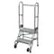 Cotterman 50 in H Aluminum Folding Rolling Ladder, 2 Steps, 350 lb Load Capacity SASA2A3E10C50P6 - alternate 1