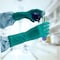 Ansell Sterile Cleanroom Gloves, 5 ISO Class, Nitrile, 12 in L, 5 mil, Green, M, 200 PK 93-700 - alternate 11