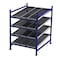 Unex Flow Cell Starter Gravity Flow Rack, 60 in D, 48 in W, 4 Shelves, Blue FC99SW48604-S - alternate 1