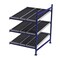 Unex Flow Cell Add-On Gravity Flow Rack, 60 in D, 48 in W, 3 Shelves, Blue FC99SW48603-A - alternate 1