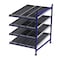 Unex Flow Cell Add-On Gravity Flow Rack, 60 in D, 48 in W, 4 Shelves, Blue FC99SW48604-A - alternate 1