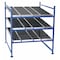 Unex Flow Cell Starter Gravity Flow Rack, 60 in D, 48 in W, 3 Shelves, Blue FC99SW48603-S - alternate 2
