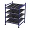 Unex Flow Cell Starter Gravity Flow Rack, 48 in D, 48 in W, 4 Shelves, Blue FC99SW48484-S - alternate 1