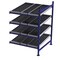 Unex Flow Cell Add-On Gravity Flow Rack, 48 in D, 48 in W, 4 Shelves, Blue FC99SW48484-A - alternate 1