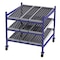 Unex Flow Cell Mobile Gravity Flow Rack, 48 in D, 48 in W, 3 Shelves, Blue FCM99SW48483 - alternate 1