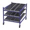 Unex Flow Cell Mobile Gravity Flow Rack, 60 in D, 48 in W, 3 Shelves, Blue FCM99SW48603 - alternate 1