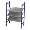 Unex Flow Cell Mobile Gravity Flow Rack, 28 in D, 52 in W, 3 Shelves, Blue FCMTPS52283 - alternate 1