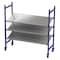 Unex Flow Cell Mobile Gravity Flow Rack, 28 in D, 76 in W, 3 Shelves, Blue FCMTPS76283 - alternate 1